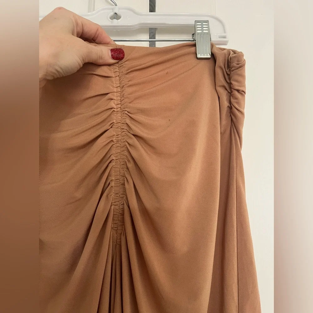 A.L.C. Tan Midi Skirt